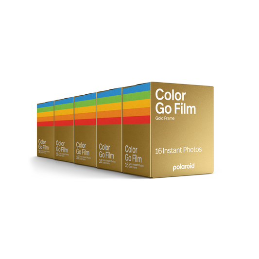Polaroid Go Color Film Double Pack – Gold Frame x5